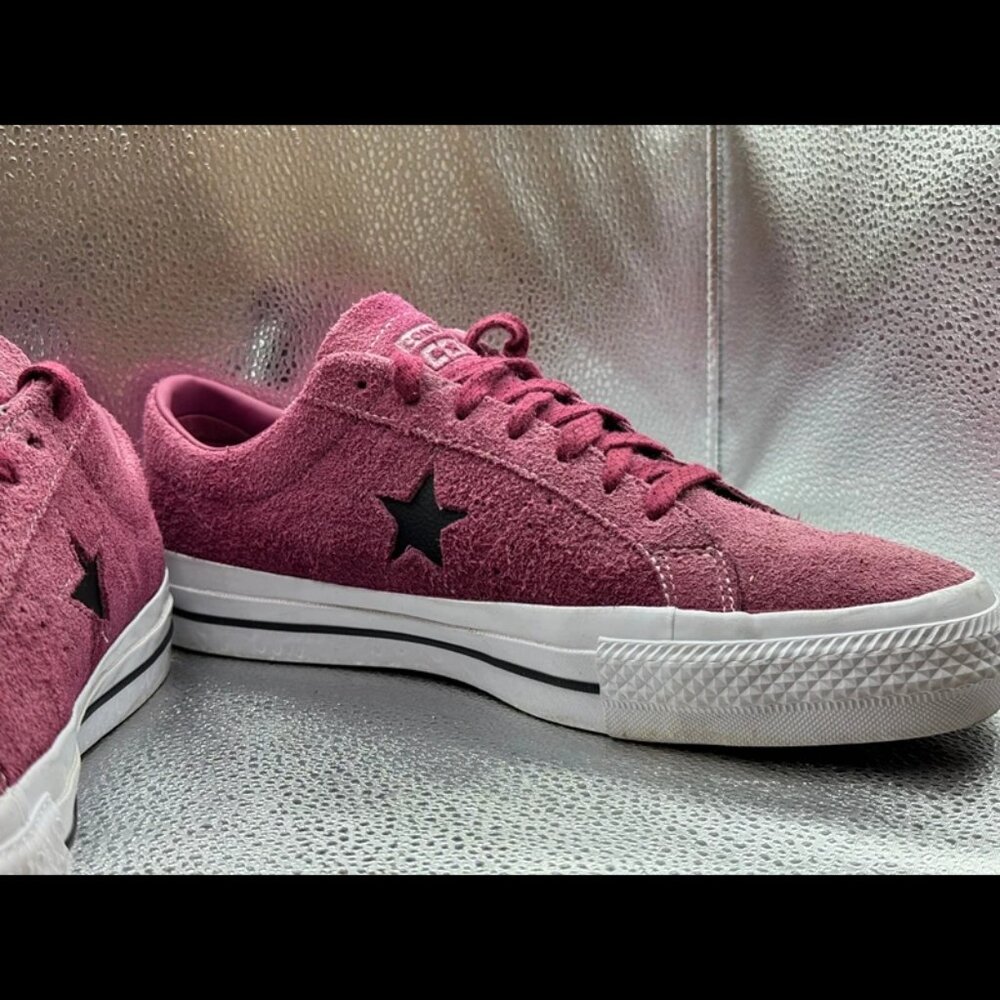 Size 11 Converse One Star Pro X Low Sneaker Mens Legendry Berry Suede Leather‎ - Picture 5 of 11